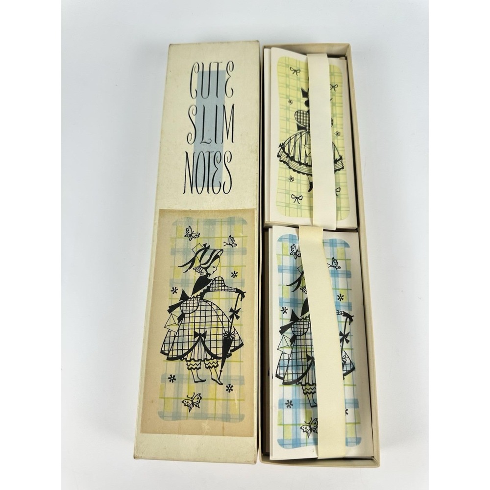 Vintage Cute Slim Notes No 3900 Stationery 14 Notes 15 Envelopes Original Box
